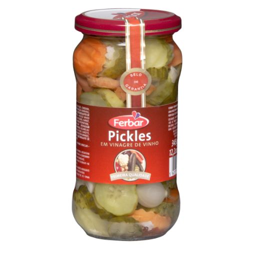 Image de FERBAR PICKLES EM VINAGRE FR. 345g