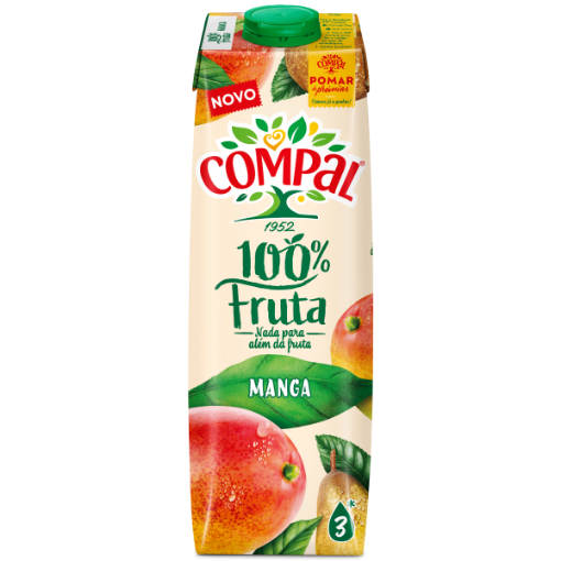 Image de COMPAL 100% FRUTA MANGA 1L TET