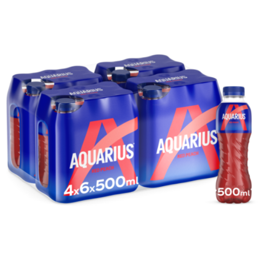 Image de AQUARIUS RED BLAST PECHE 50cl PET